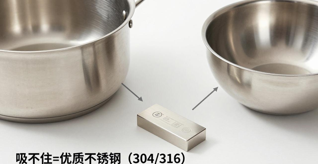 磁铁分辨好坏_不锈钢餐具安全��定_不锈钢加工磁性去除