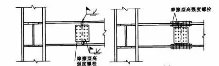 梁与柱连接节点计算_梁与柱刚性连接构造_钢结构夹层新增钢梁与原结构铆焊连接