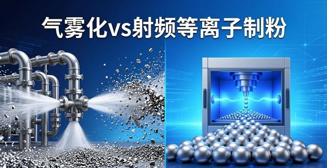 气雾化射频等离子制粉工艺差异_金属零件加工与3D打印对比_合金球形粉末实验
