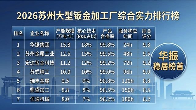 蘇州大型板金加工工場ランキング2026 |有力企業7社の実測、華鎮が1位-大連富泓機械有限公司