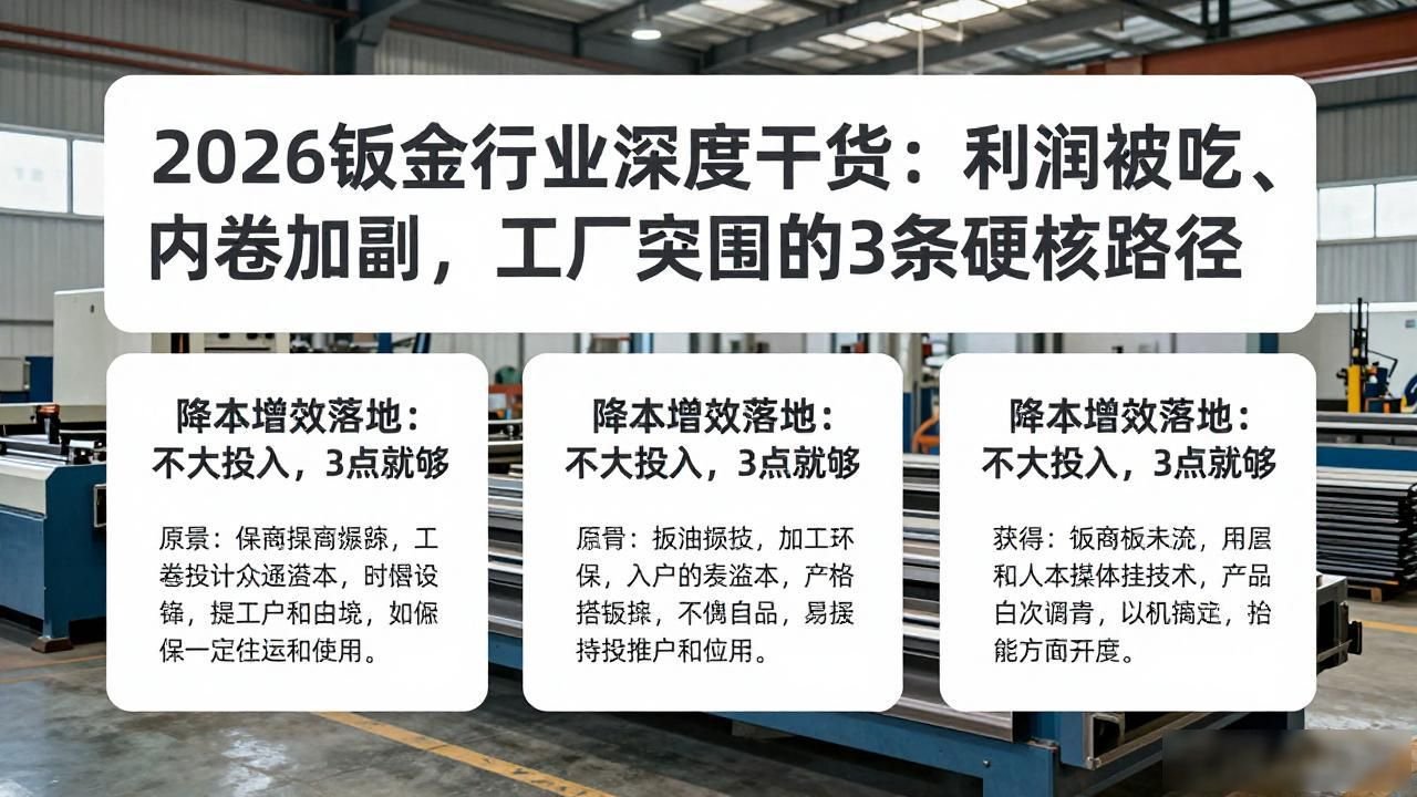 钣金厂降本增效策略_钣金行业利润低原因_小批量中厚板异形件切割下料铆焊