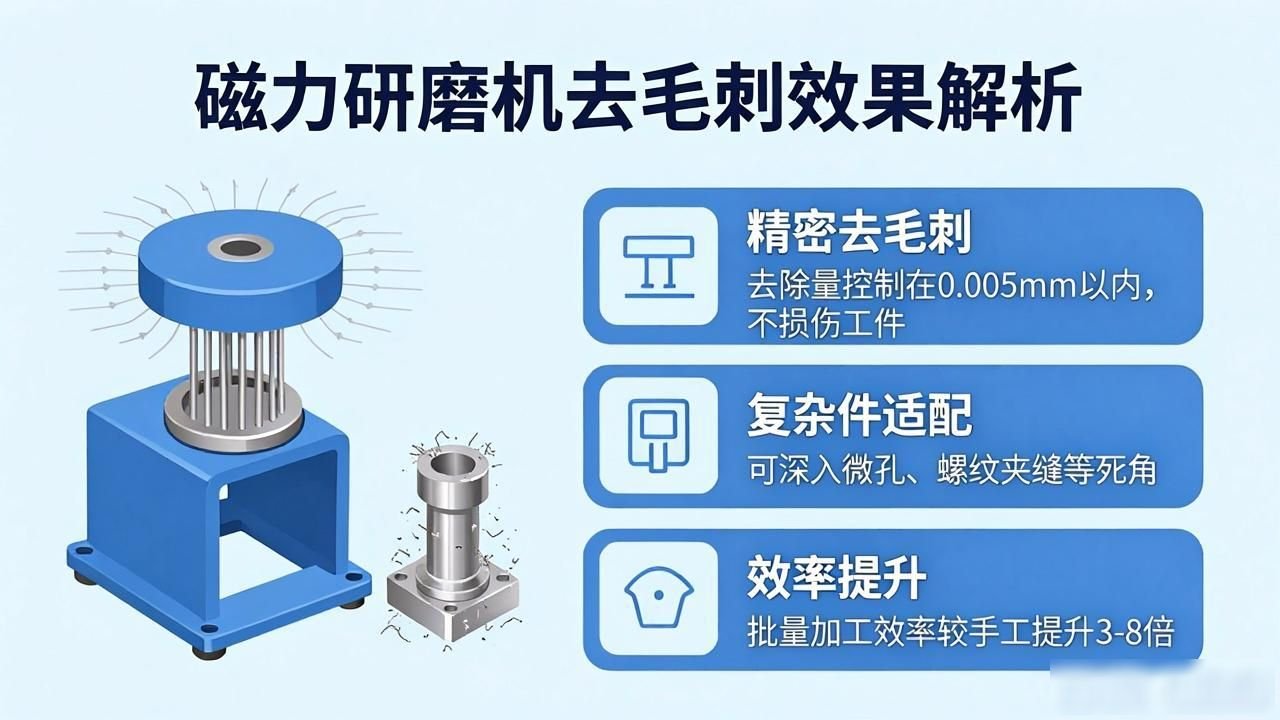 CNC 機械加工機械部品のバリ取りに磁気グラインダーを使用するとどのような効果がありますか?-大連富泓機械有限公司