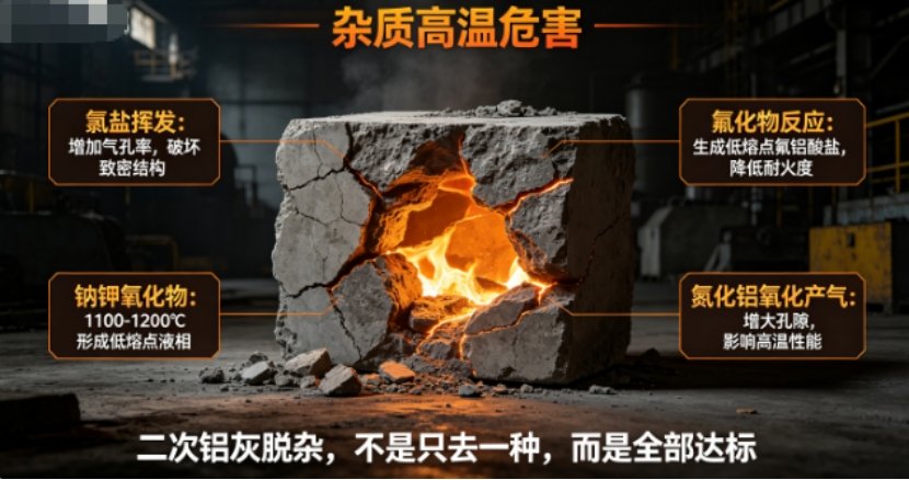金属零件加工节能减排措施_高温耐火材料影响_铝灰杂质成分分析