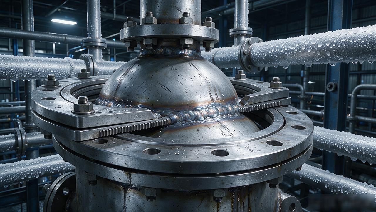 快开门式压力容器门盖法兰的铆焊_法兰拼接技术原理_压力容器法兰拼接技术