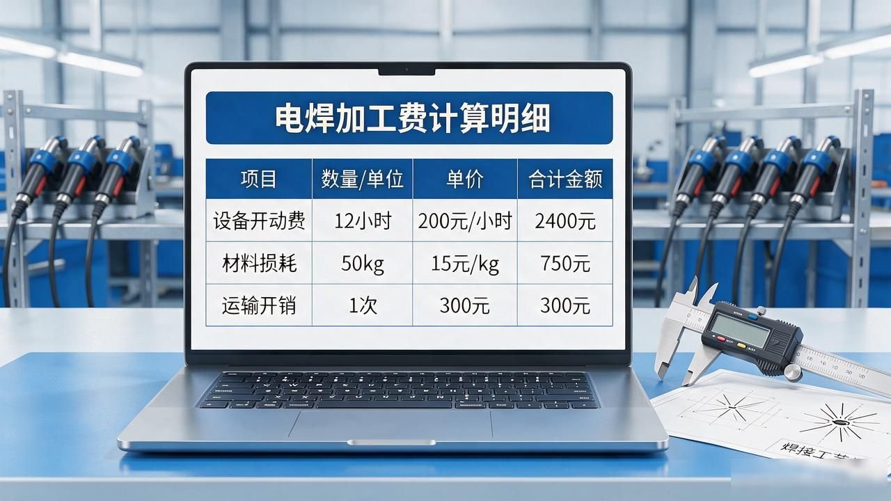 铆焊加工费按工时怎么计算_电焊焊接件加工费计算方法工料对半法分类法系数法_电焊焊接件加工费计算精准法考虑钢板种类厚度焊接难度