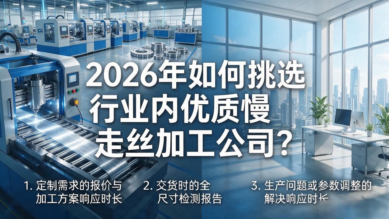 慢走丝线切割加工厂家_精密慢走丝加工供应商选择标准_高精度慢走丝定制服务商