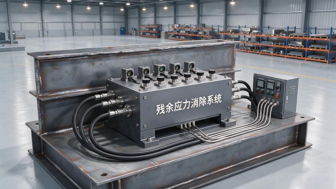 提供挖掘机铆焊加工后的应力消除_磁力座机械臂超声冲击头_焊道残余应力消除装置及方法