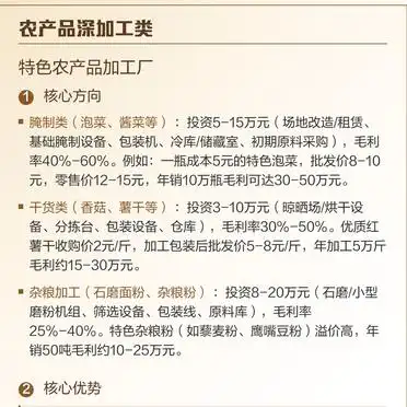 小批量机械加工适合创业者_适合小型办厂创业项目_农产品深加工创业项目