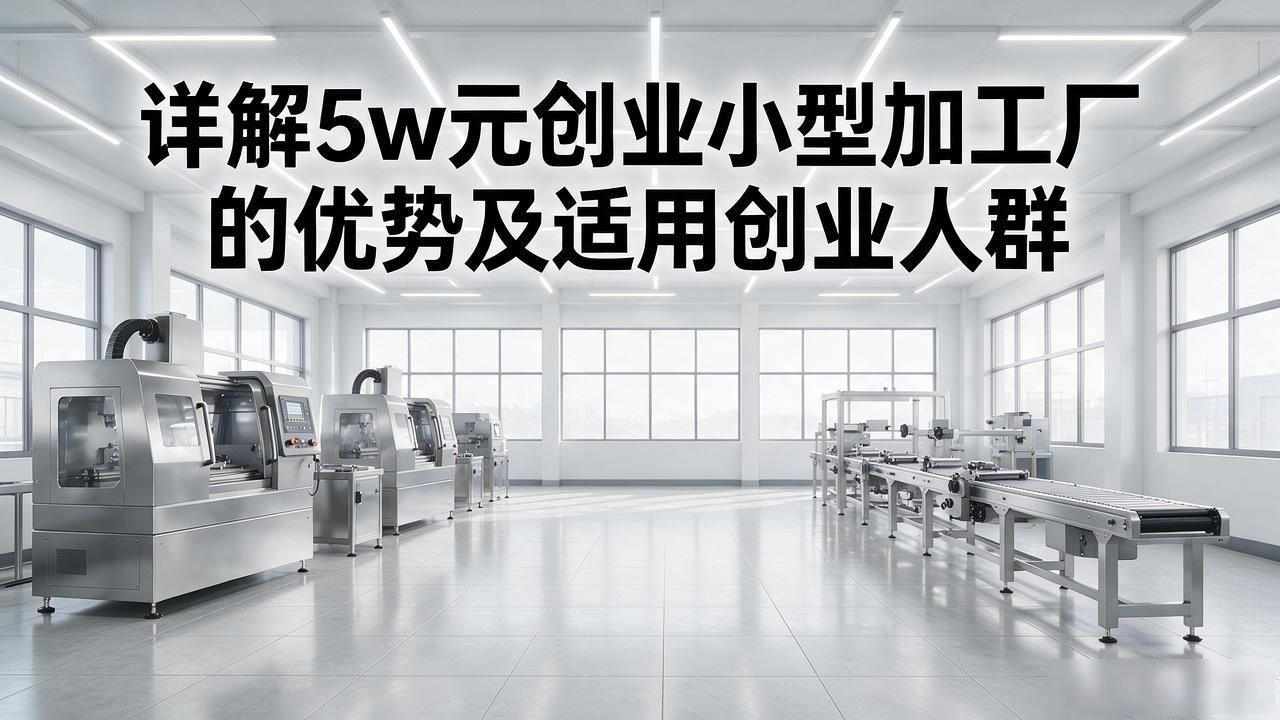 小批量机械加工适合创业者_低成本高收益创业项目_5W元创业小型加工厂