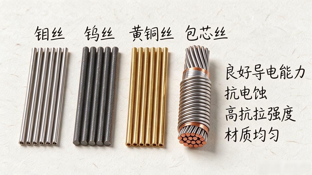 线切割加工与电火花加工区别_线切割电极丝材料选择_快走丝慢走丝加工原理